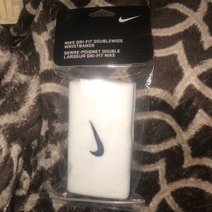 Brand new Nike Dri-Fit double wide wrist bands